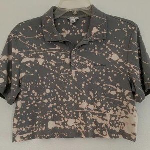 Hand Bleached  Calvin Klein Polo Shirt